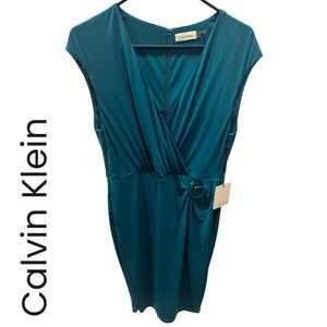 Calvin Klein Sleeveless Faux Wrap
Dress Size  8 NWT
